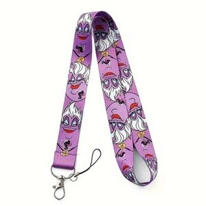 Disney Purple Ursula Lanyard with Clip